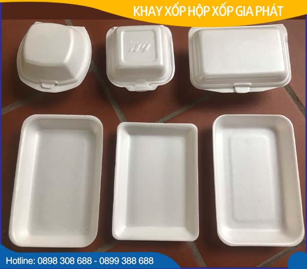 Khay, hộp xốp	